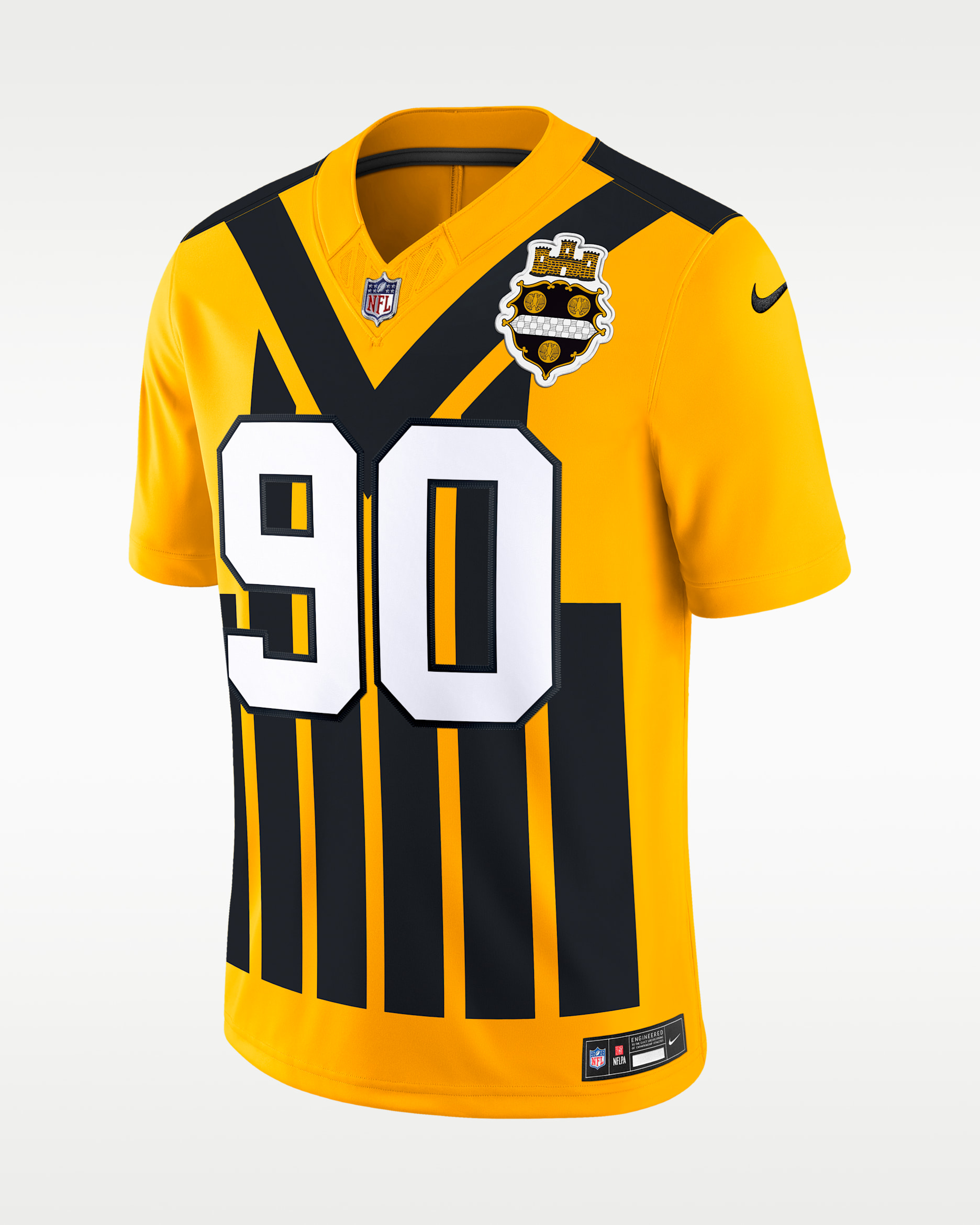 NIKE NFL Pittsburgh Steelers ワット ゲームシャツ T.J. Watt Pittsburgh Steelers Men's Nike Dri-FIT NFL Limited